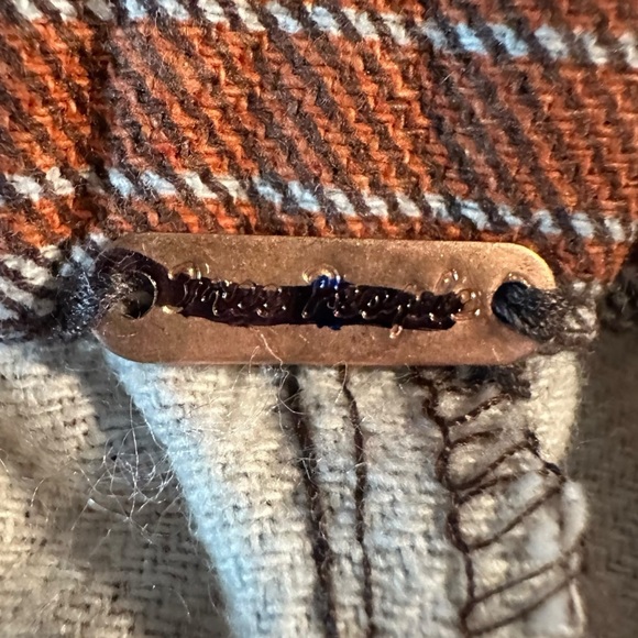 Free People Western Boho Ellie Pull On Barrel Pants Bloomers XS Brown Stripe NEW - Picture 10 of 11